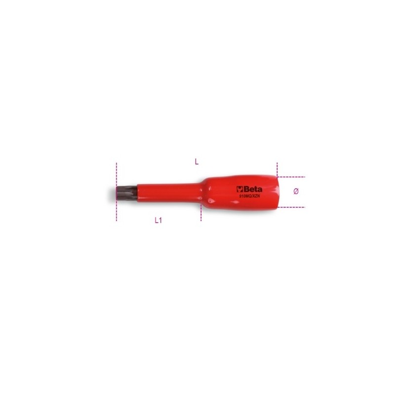 910MQ-XZN 10 Vaso de 3/8, con punta XZN&reg,, aislado