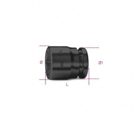 728AS 1.1/4 Vaso de impacto de 3/4, hexagonal
