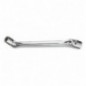 80 14X15 Llave de vaso poligonal articulada de dos bocas, cromada