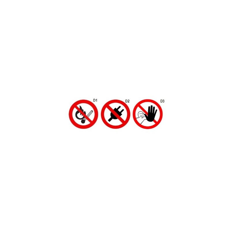 7109D 1 Cartel de prohibición