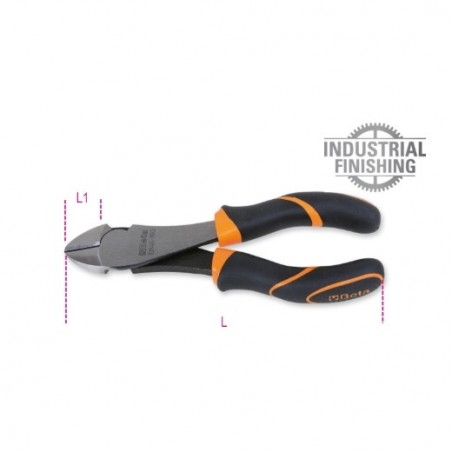 1084GBM 160 ​Alicate de corte diagonal reforzado de gran efecto, con mangos en bimaterial, con acabado industrial