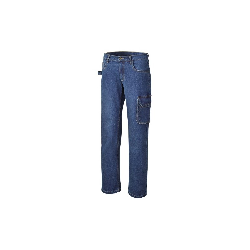 7528 XXXL Pantalón vaquero de trabajo de tejido elástico