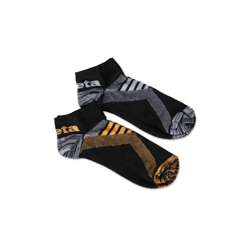 7431P 39/42 Dos pares de calcetines deportivos con inserciones de textura transpirable