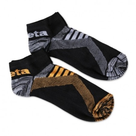 7431P 39/42 Dos pares de calcetines deportivos con inserciones de textura transpirable
