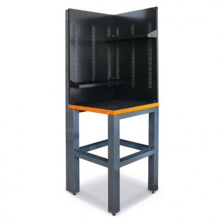 C55AC-G Esquina completa autoportante para mobiliario para taller RSC55, gris