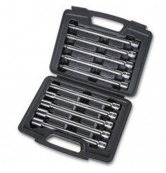 910FTX/XL-C10 Juego de 10 vasos con punta Torx&reg, extralargos, en estuche de plástico