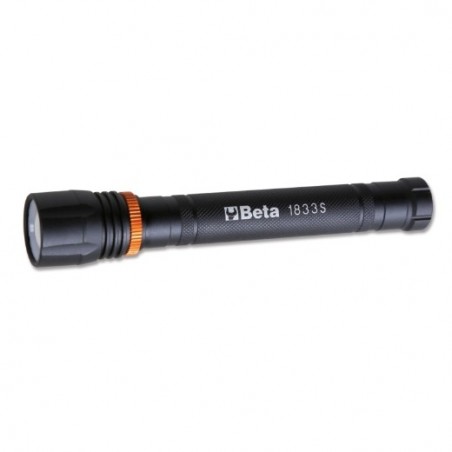 1833 S ​Linterna LED de alta luminosidad, en robusto aluminio anodizado, hasta 500 lúmenes