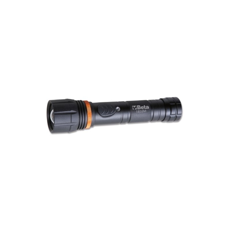 1833 M ​​Linterna LED de alta luminosidad, en robusto aluminio anodizado, hasta 700 lúmenes