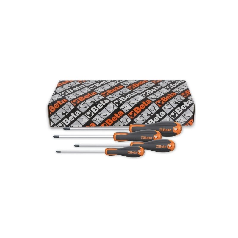 1209E/PZ-S4 Juego de 4 destornilladores Pozidriv&reg,-Supadriv&reg,, BetaEvox