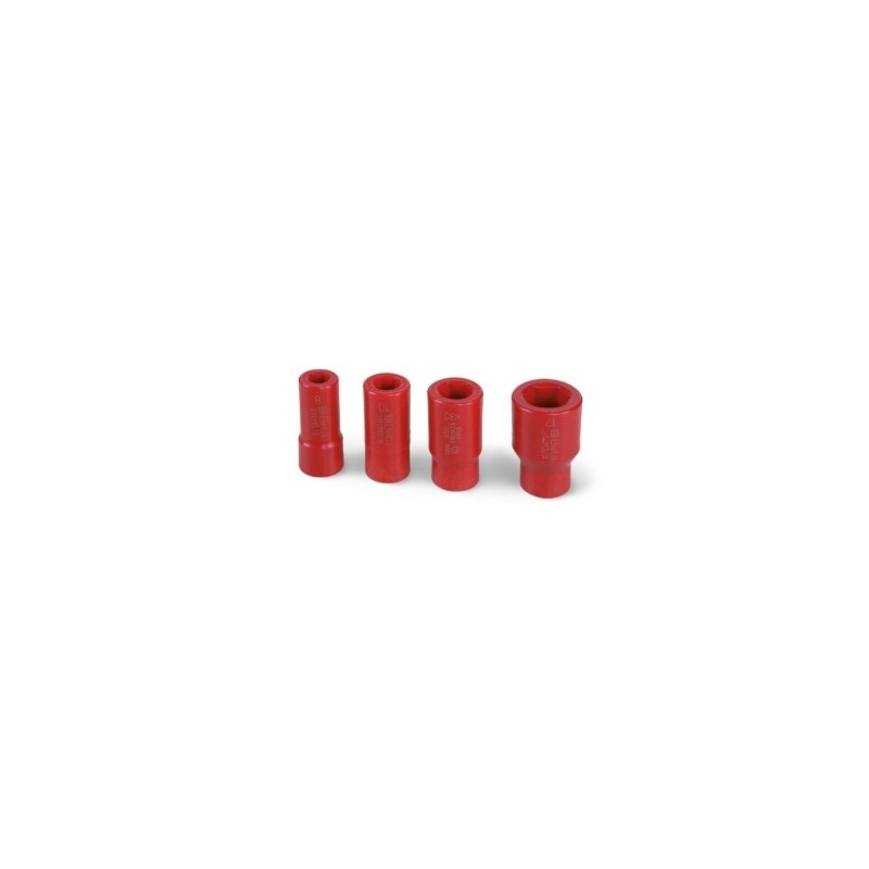 914MQ-A/S4 ​​Juego de 4 vasos de 3/8, hexagonales, en tecnopolímero especial sobre base de poliamida, aislados