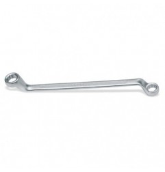 90AS 1.1/16X1.1/4 Llave de estrella acodada de dos bocas, cromada
