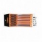 1719BMA10/B5 ​Juego de 5 limas de corte semidulce con mango, en sobre