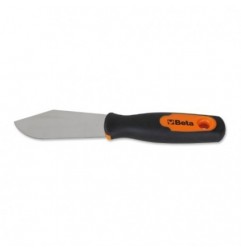 1730V 38 Espátula para vidrio con hoja de acero inoxidable, con mango