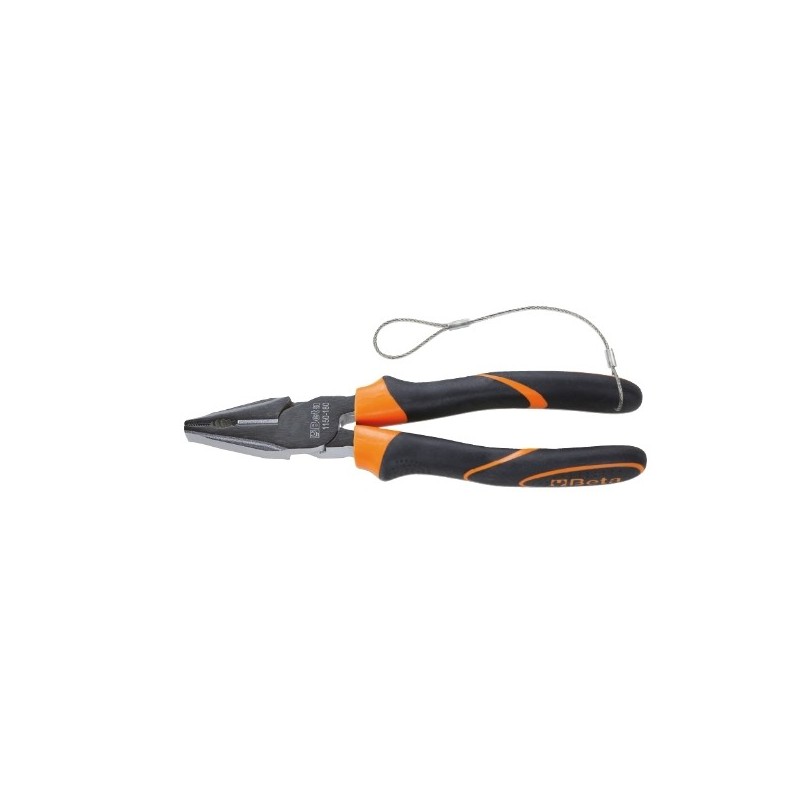 1150BM-HS 200 Alicate universal de gran efecto cromado, con mangos en bimaterial, anticaída