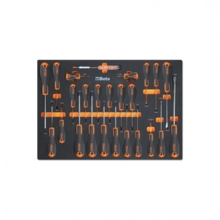 MM210 Termoformado de espuma con destornilladores planos, Phillips&reg, y Torx&reg,, BetaEvox