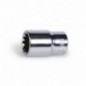 900U 12 Vaso de 1/4,, multihuella, cromado