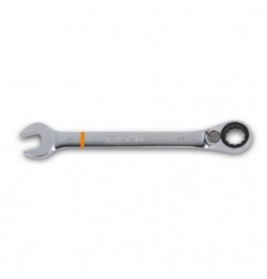 142MC 8 Llave combinada con carraca reversible, de color, cromada