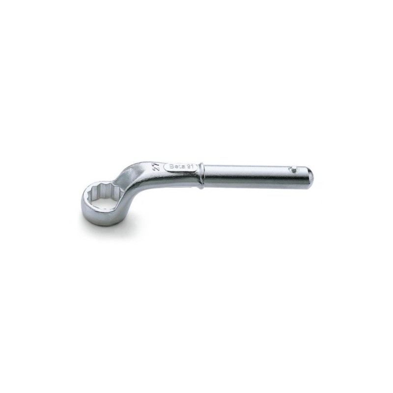 91 105 Llave de estrella acodada de una boca, cromada