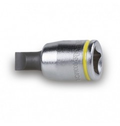 900MC/LP 1,2X8 Vaso de 1/4, con punta plana, cromado, de color