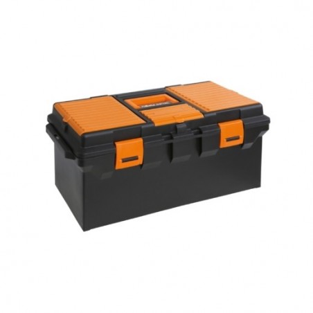 2115PL-VU/1 Caja de plástico con bandeja extraíble con surtido de 45 herramientas para uso universal