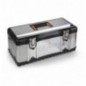 2117L-VU/1 Caja de acero inoxidable y plástico con bandeja extraíble con surtido de 45 herramientas para uso universal