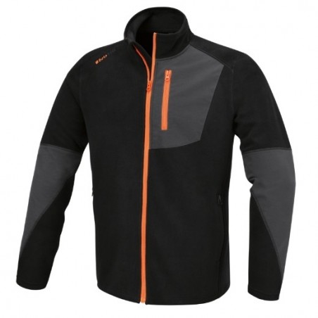 7657N XXL Forro polar de tejido elástico, con cremallera larga