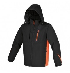 7659N XL Chaqueta de trabajo softshell con capucha y mangas desmontables