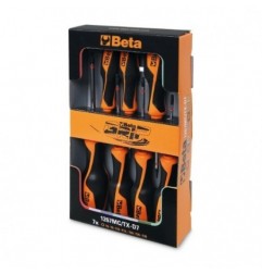 1267MC/TX-D7 Juego de 7 destornilladores Torx&reg,, de colores, BetaGrip