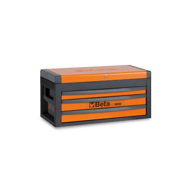 RSC22-O Cajonera portátil con 3 cajones, naranja