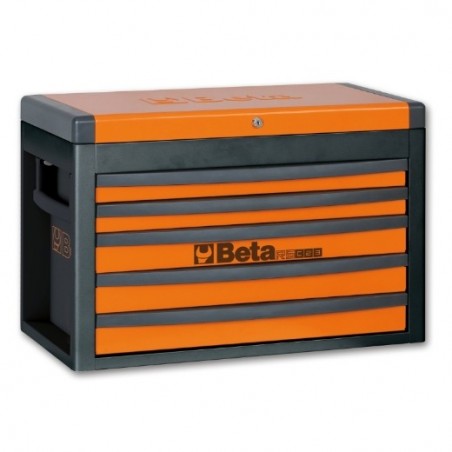 RSC23-O Cajonera portátil con 5 cajones, naranja