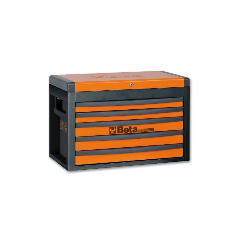 RSC23-R Cajonera portátil con 5 cajones, rojo