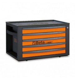 RSC23T-O Cajonera portátil con 5 cajones, naranja