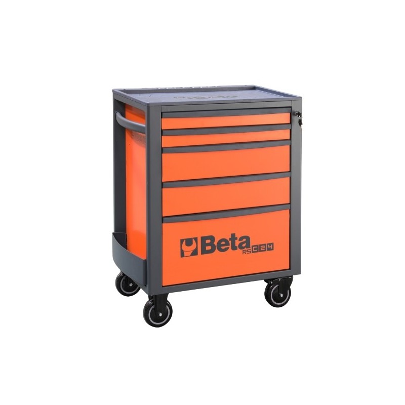 RSC24/5-O Cajonera móvil con 5 cajones, naranja