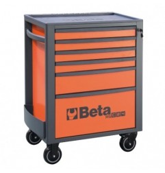 RSC24/6-O Cajonera móvil con 6 cajones, naranja