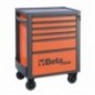 RSC24/6-O Cajonera móvil con 6 cajones, naranja
