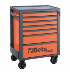 RSC24/7-O Cajonera móvil con 7 cajones, naranja