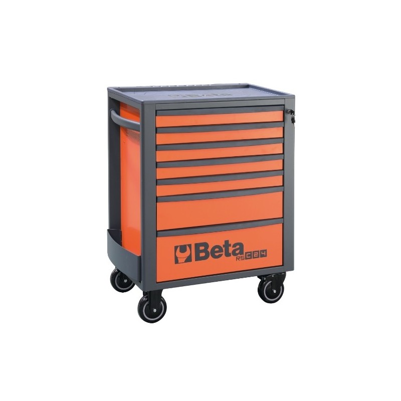 RSC24/7-B Cajonera móvil con 7 cajones, azul