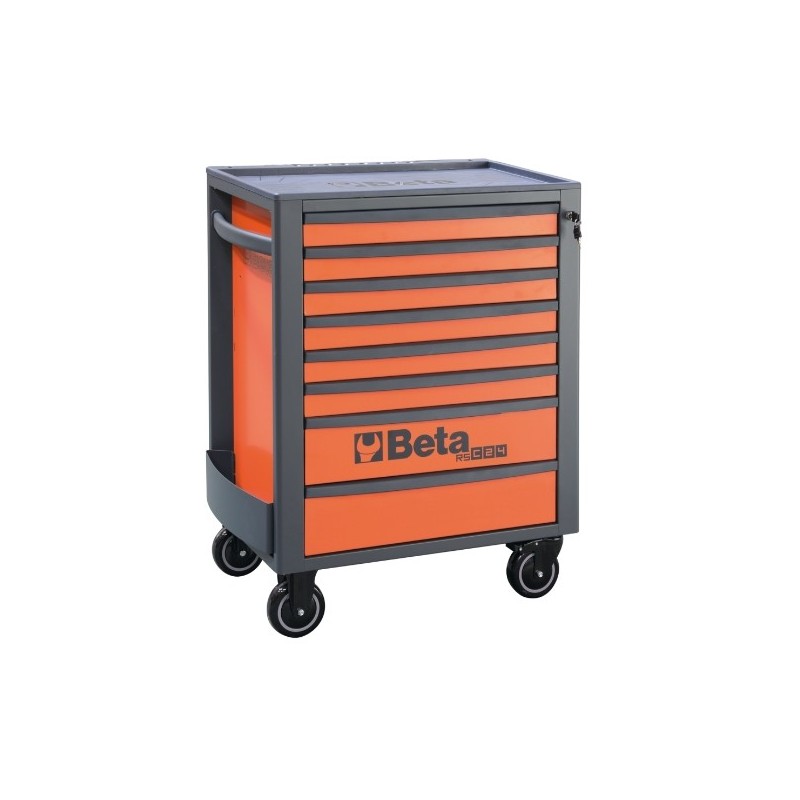 RSC24/8-O Cajonera móvil con 8 cajones, naranja