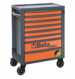 RSC24A/8-O Cajonera móvil con 8 cajones, con sistema antivuelco, naranja