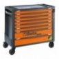 RSC24AXL/8-O Cajonera móvil con 8 cajones, con sistema antivuelco, modelo largo, naranja