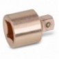 926BA/15 ​​​​Adaptador con cuadrado hembra de 3/4, y macho de 1/2,, antichispa