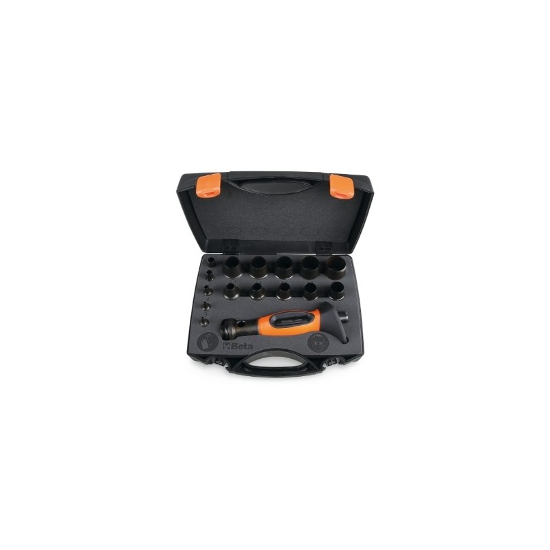 1105C/16T ​Juego de 15 punzones de 3 a 30 mm y 1 accesorio