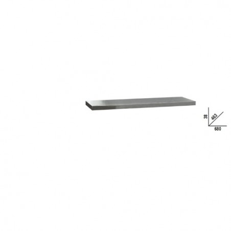 C45PX/1-0,7MT Encimera en MDF forrada con acero inoxidable para banco de trabajo para mobiliario para taller C45PRO