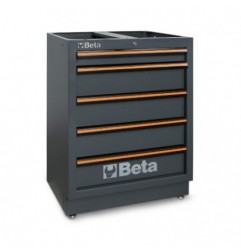 C45PRO M5 Cajonera fija con 5 cajones para mobiliario para taller C45PRO
