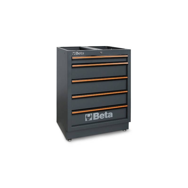 C45PRO M5 Cajonera fija con 5 cajones para mobiliario para taller C45PRO