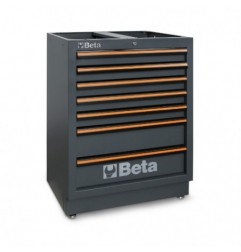 C45PRO M7 Cajonera fija con 7 cajones para mobiliario para taller C45PRO