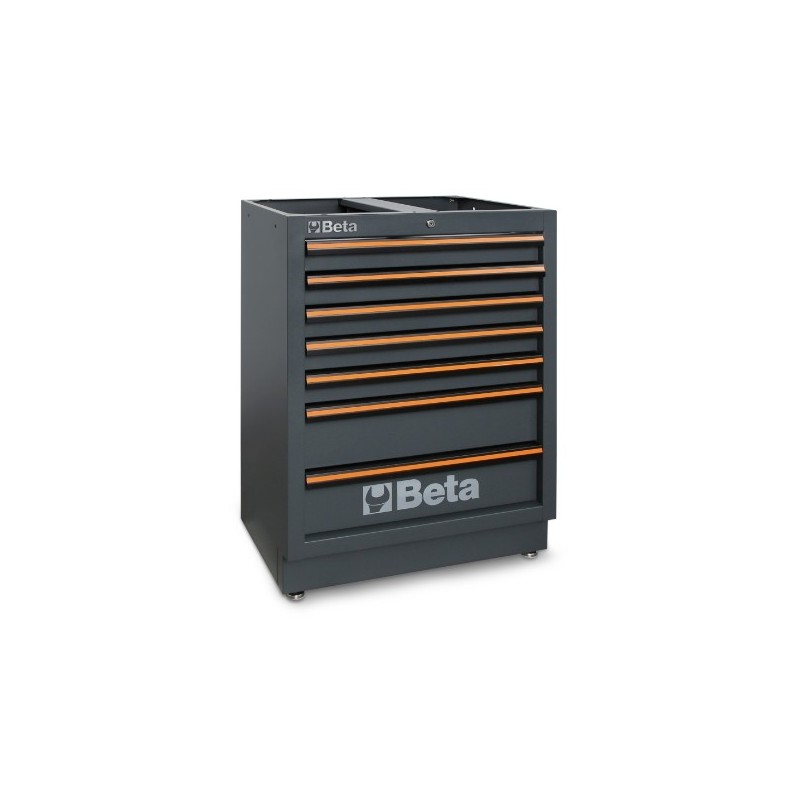 C45PRO M7 Cajonera fija con 7 cajones para mobiliario para taller C45PRO