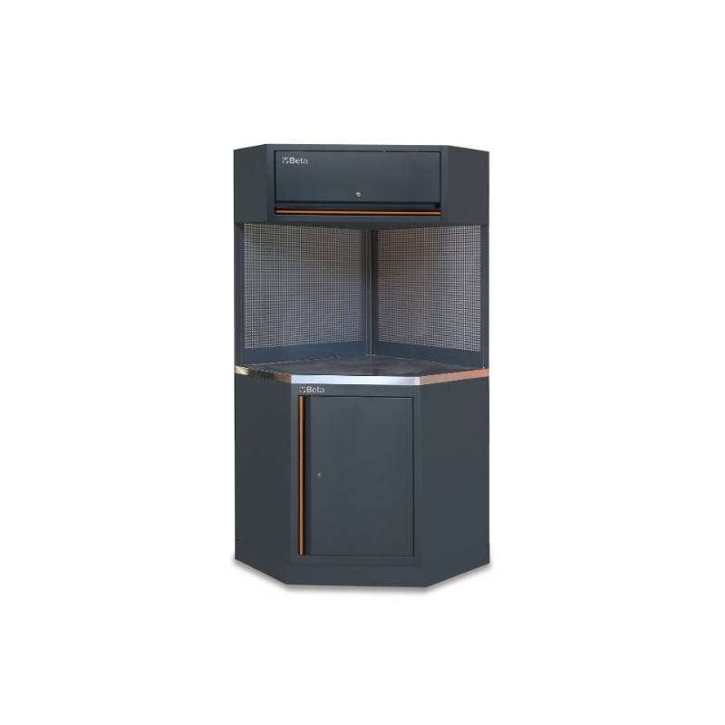 C45PRO CORNER/X Esquina completa autoportante para mobiliario para taller C45PRO