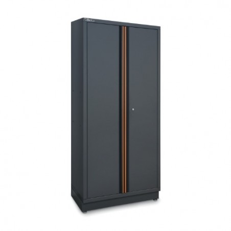 C45PRO AS2 Armario en chapa con 2 puertas con soporte para mobiliario para taller C45PRO