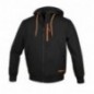 7665N L Sudadera con cremallera larga, con capucha
